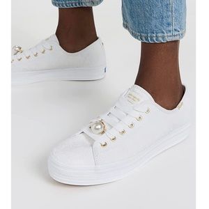 Keds x Kate Spade Triple Kick Floral Eyelet Shoes